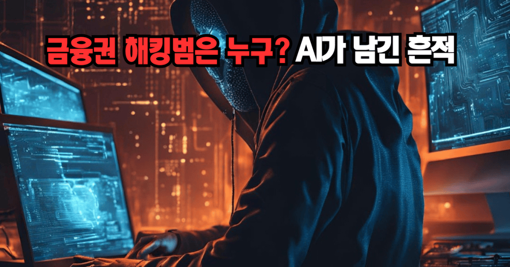 모니터 앞 후드를 쓴 해커, 금융권 해킹범의 정체를 표현한 이미지